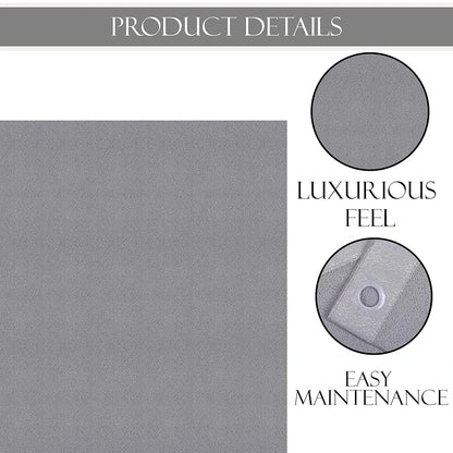 Kuber Industries Stylish Door Curtains for Living Room & Bedroom Web Net Grey Colour