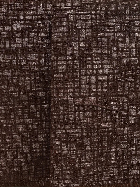 Saral Home Chenille 2 Seater Sofa Cover Throw Colour Brown