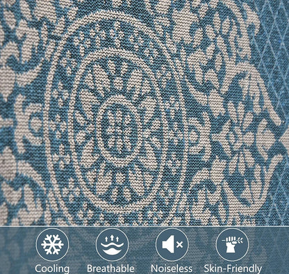 Fresh From Loom Reversible 300 TC Single Bed bedsheet Heavy Bed Sheets with 1 Pillow Cover Aqua