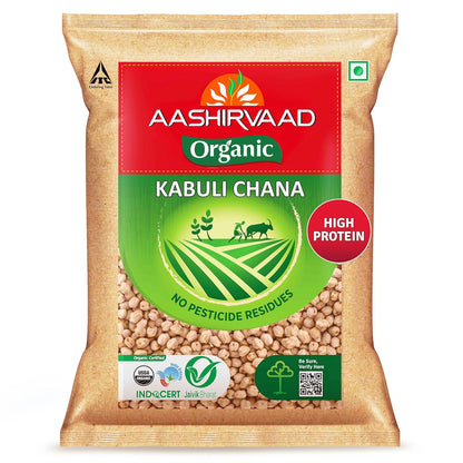 Aashirvaad Organic Kabuli Chana - 500 gms