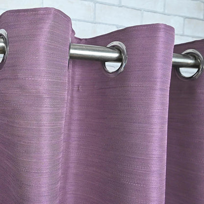 Divine Casa 7 Feet Blackout Door Curtain Luxurious Room Darkening Thermal Insulated & Noise Reducing Polyester Panel Curtain Colour Thistle (Pack of 1)