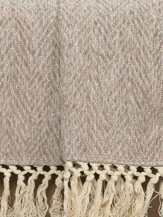 Saral Home Easy Living Polyester Modern Sofa Throw Colour Beige
