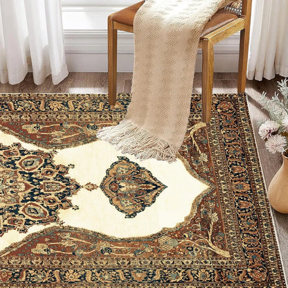 Ishro Home Premium Carpet For Hall, Bedroom, Living Room Pattern Gul Farang