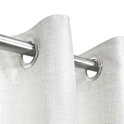 Divine Casa Textured Window Curtain 5 Feet  Colour Bright White Polyester Panel with Subtle Weave & Metal Eyelets for Home Decor (Pack of 1)