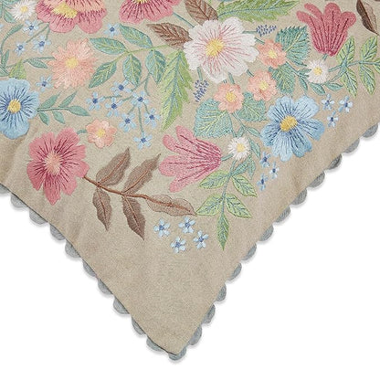 Haus & kinder Decorative Embroidered Cushion Cover  | Colour Medallion buta