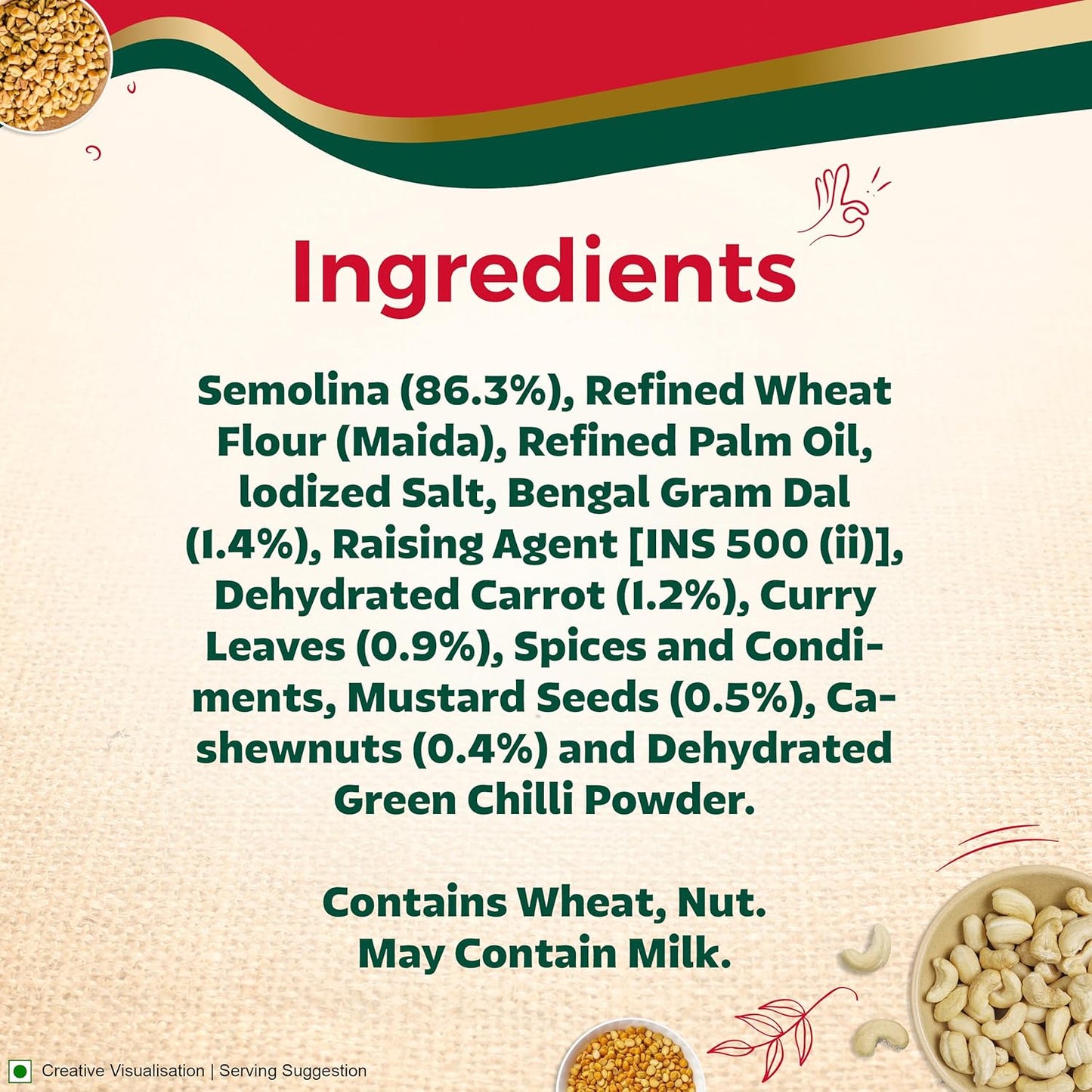 Aashirvaad Rava Idli Instant Mix - 500 gms