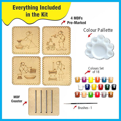 Solobolo Warli Art Painting Kit With Art and Craft Materials | Craft Kit for Girls 12-15