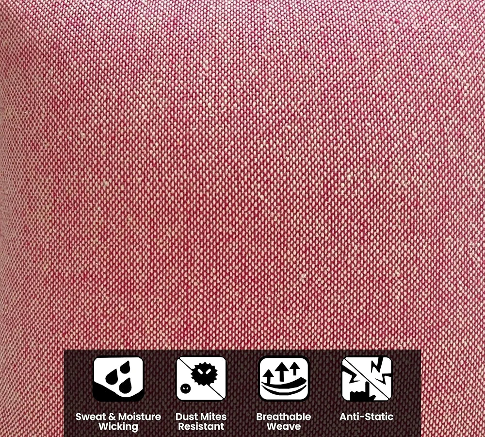 Sajavat Home Cotton Cushion Cover Colour Beige & Pink
