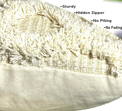 Sajavat Home Hand-Knitted Pure Cotton 3 Seater Sofa Throw Colour Beige Multi