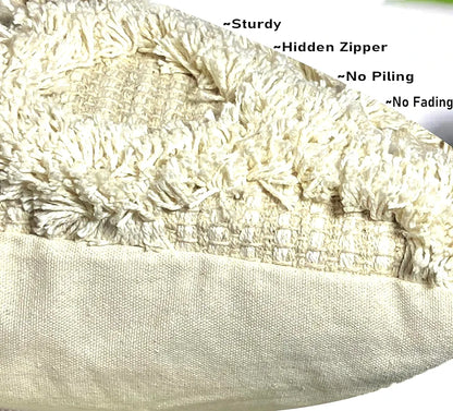 Sajavat Home Hand Knitted Pure Cotton 3 Seater Sofa Colour Beige