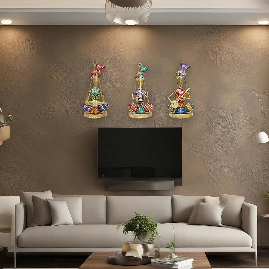 Kraftskala Traditional Musicians Tabletop Wall Hanging