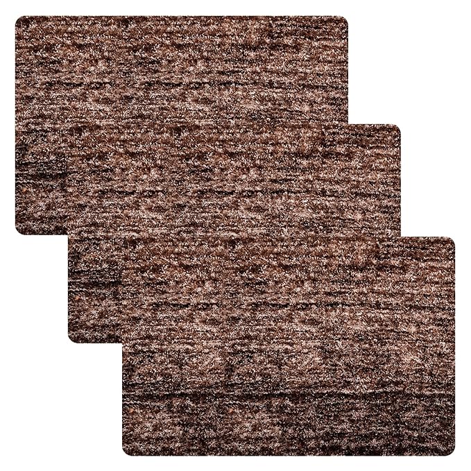 Kuber Industries Door Entrance Mat for Floor Home Entrance Colour Brown