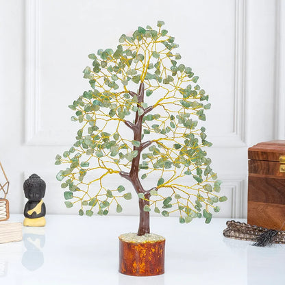 Zaicus Seven Chakra Gemstone Tree Crystal Tree of Life Feng Shui 10-12 Inch Silver Wire