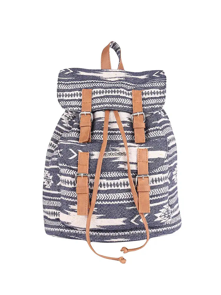 Astrid Canvas Girls Backpack Medium Size Colour Black