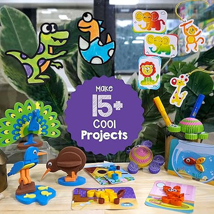 Imagimake Clay 5-In-1 Awesome Craft Kit Kids Arts And Crafts For Kids 5 Craft Techniques
