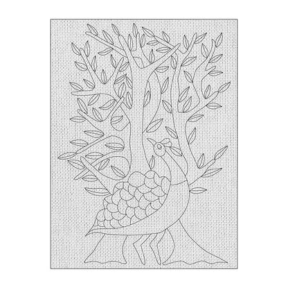 Hobby India Self Painting Beautiful Birds Canvas | Pre-designed Canvas Board for Best Gift Adults & Artis