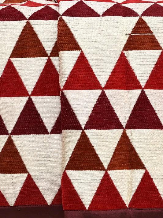 Saral Home Easy Living Chenille 1 Seater Sofa Cover Throw Colour Maroon