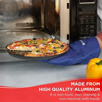 Vinod Hard Andised Non Stick Microwave Safe Tawa - 25cm | 3.25mm Thickness | Round Baking Plate Pan Tawa