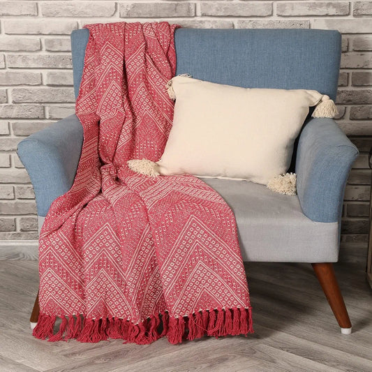 Sashaa World Jewels of India Throw Colour Pink