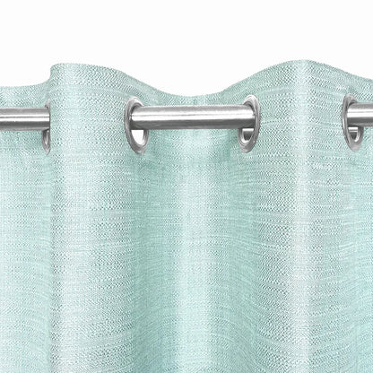 Divine Casa Textured Window Curtain 5 Feet Cameo Colour Green Soft Polyester Panel with Metal Eyelets for Home Decor (Pack of 1)