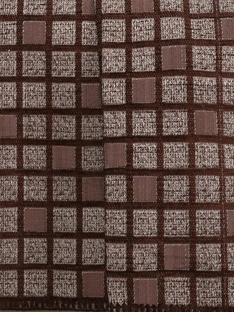 Saral Home Chenille 2 Seater Reversible Sofa Cover Throw Colour Brown