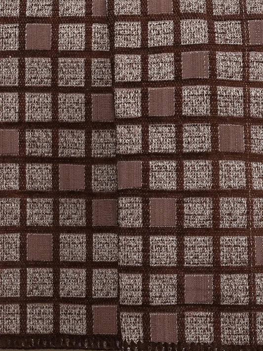 Saral Home Chenille 2 Seater Reversible Sofa Cover Throw Colour Brown