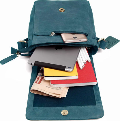 WILDHORN Leather Sling Messenger Bag for Men I Multipurpose Crossbody Bag I Travel Bag with Adjustable Strap I IDIMENSION: L- 8 inch H- 10.5 inch W- 2.75 inch