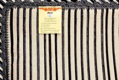 Saral Home Chenille 1 Seater Reversible Sofa Cover Throw Colour Grey