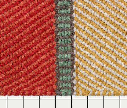 The Home Talk Rectangular Handmade Cotton Contemporary Carpets with Fringes Area Rugs