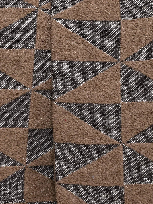 Saral Home Soft Microfiber 1 Seater Sofa Cover Throw Colour Lt.Brown