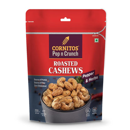 Cornitos Roasted Cashew – Crack Pepper & Lightly Salted