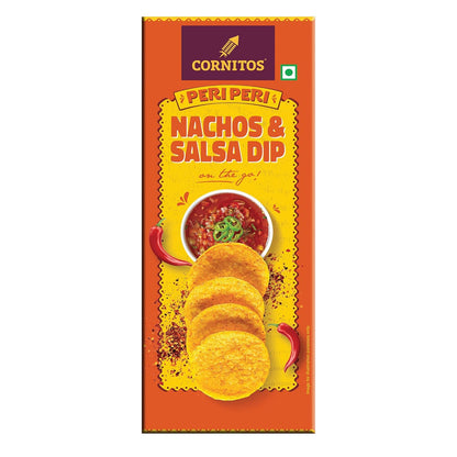 Cornitos Peri Peri Nachos and Salsa Dip Tray -  75 g