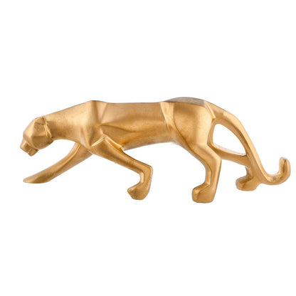 Resin Black Jaguar Showpiece