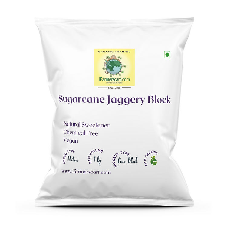 iFarmerscart Farm Fresh Sugarcane Jaggery - 1 kg