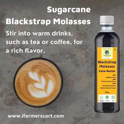 iFarmerscart Pure Sugarcane Blackstrap Molasses | Rich, Nutrient-Dense