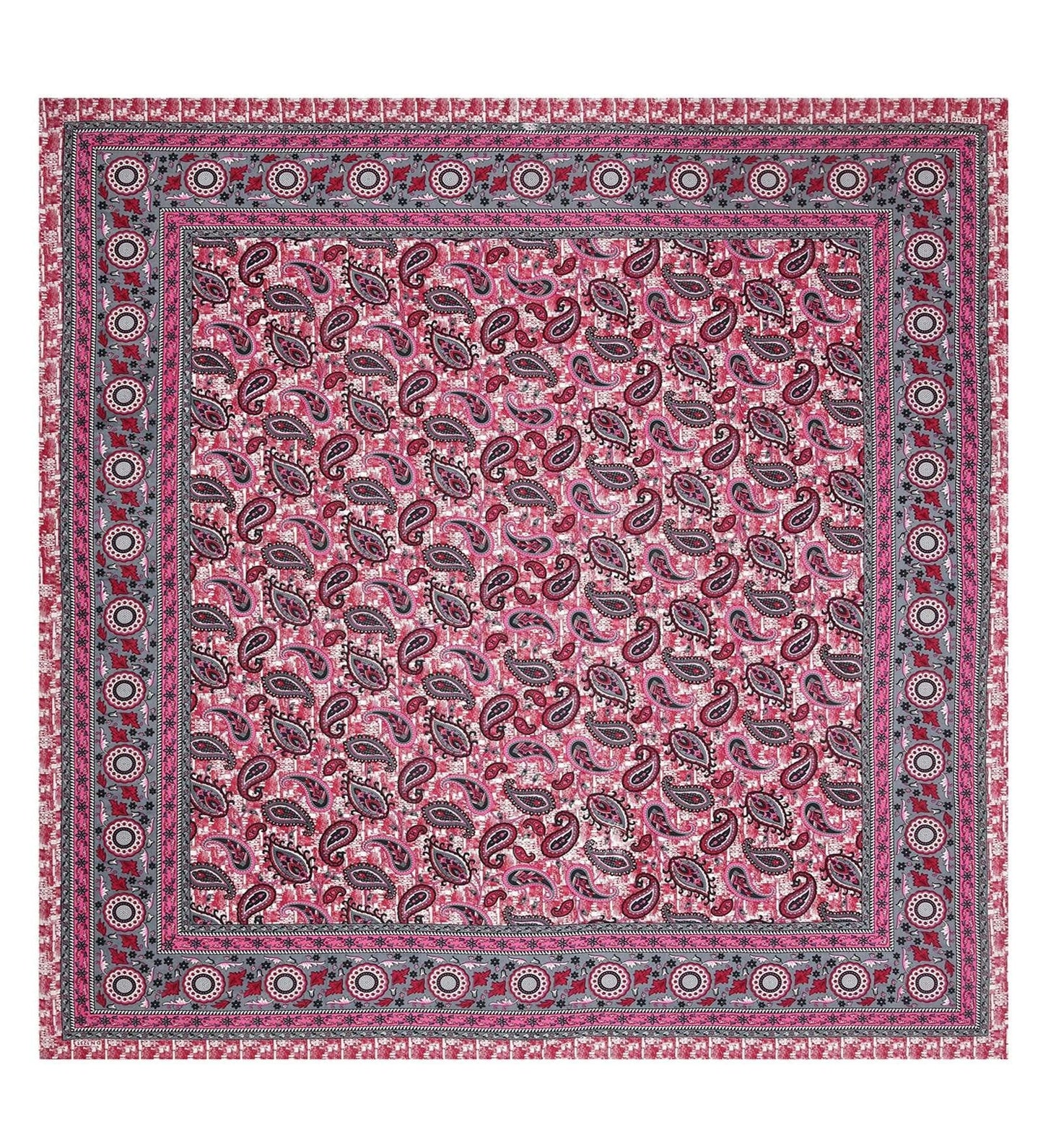 100% Pure Cotton Traditional Printed Bedsheet for Double Bed King Size Bedsheet with 2 Pillow Covers