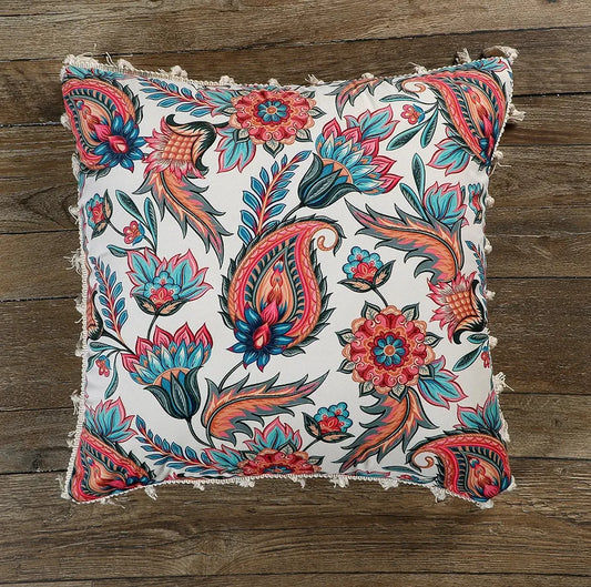 Ishro Home Premium Cushion Cover Colour Paisley Fiesta
