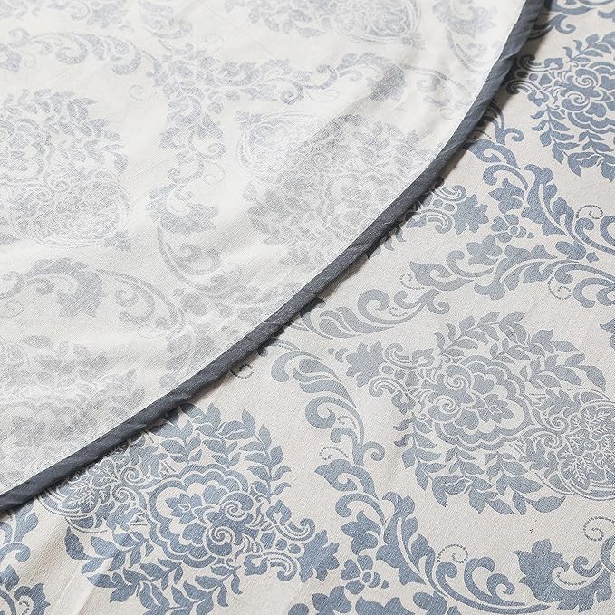 Texstylers Cotton Round Pack of 1 Blue Abstract 4 Seater Dining Table Cloth Cover 56 Diameter