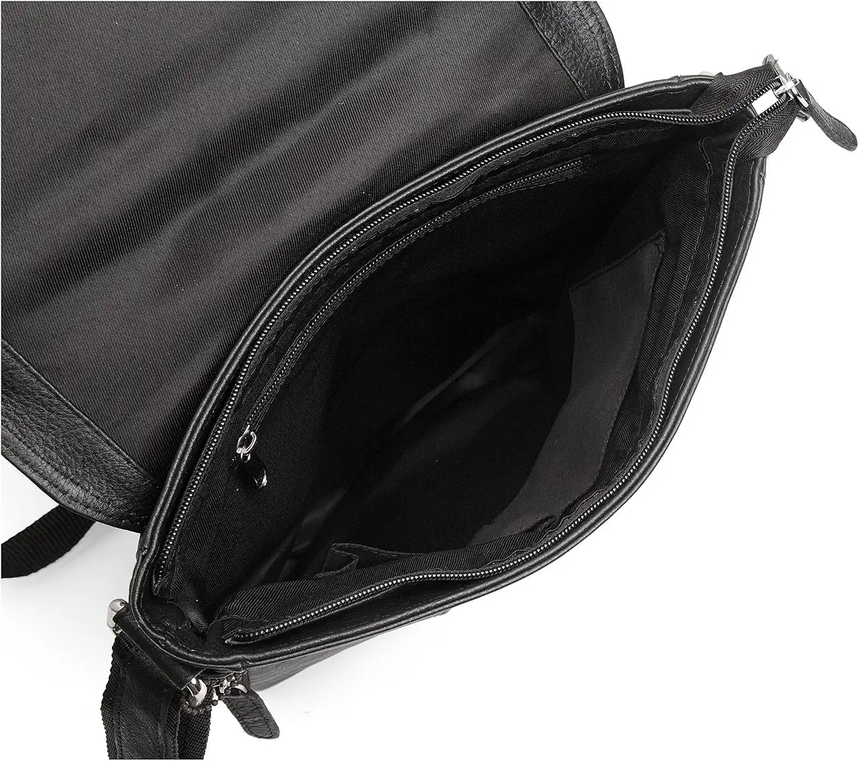 WildHorn Leather 11 inch Sling Messenger Bag for Men I Multipurpose Crossbody Bag I Travel Bag with Adjustable Strap 