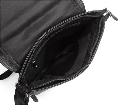 WildHorn Leather 11 inch Sling Messenger Bag for Men I Multipurpose Crossbody Bag I Travel Bag with Adjustable Strap 