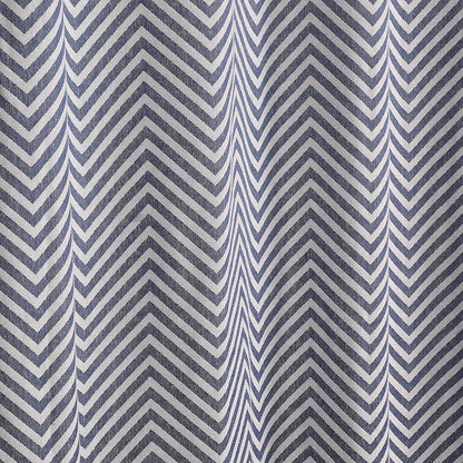 Saral Home Chevron Designer Curtains Blue
