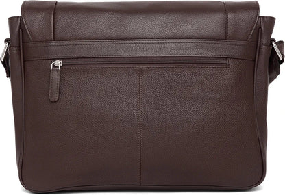 WildHorn Classic Leather 13 inch Laptop Messenger Bag for Men I Office Bags I Travel Bags I Adjustable Strap