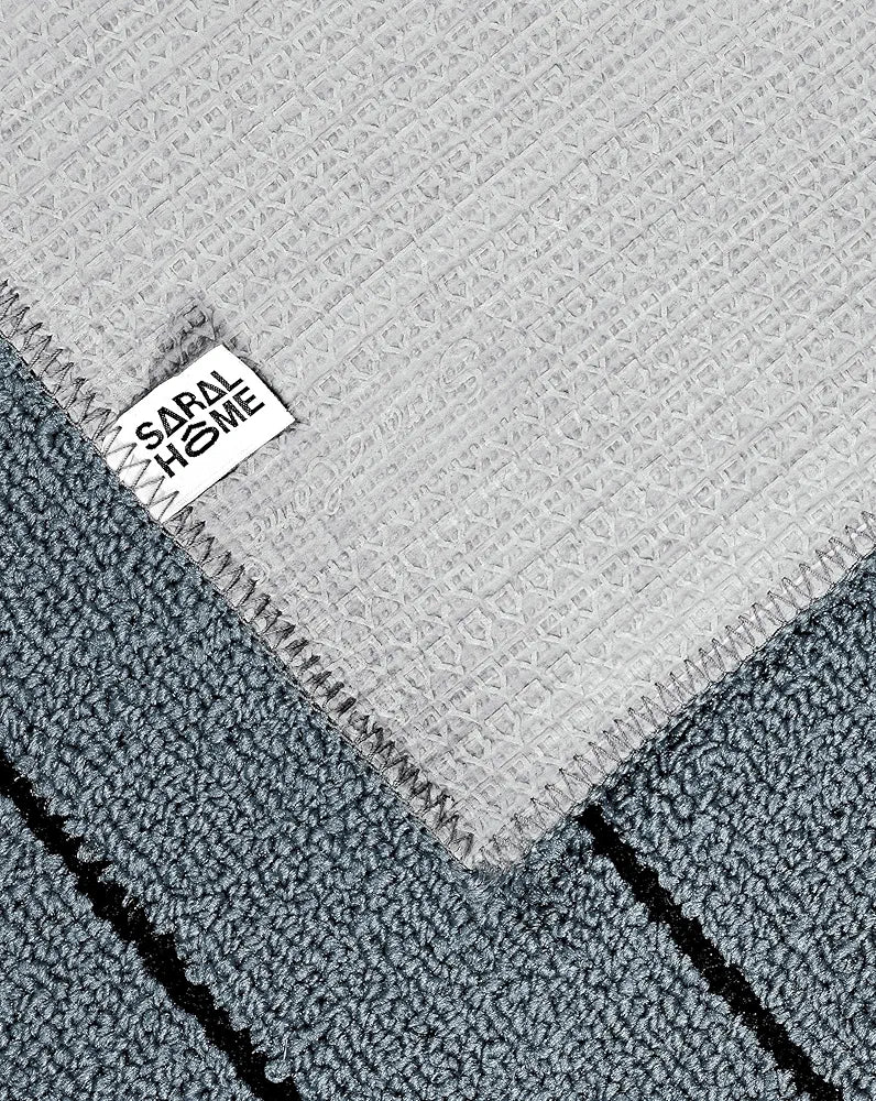 Saral Home Easy Living Saral Home Polypropylene Striped Anti Skid Rectangular Carpet