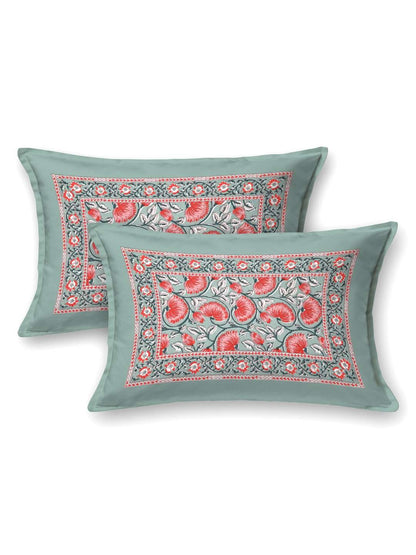 100% Pure Cotton Traditional Printed Bedsheet for Double Bed King Size Bedsheet with 2 Pillow Covers