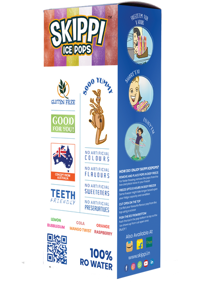 All Flavor Box of Skippi Natural Ice Pops, Pack of 12 Ice Pops