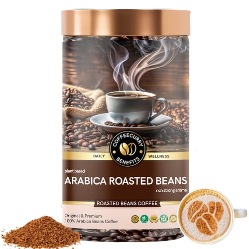 Arabica Roasted Coffee Bean (Whole Bean, Medium Roasted) for Energy and Mood
