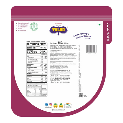 Achari Khakhra – Healthy & Tasty, 180g