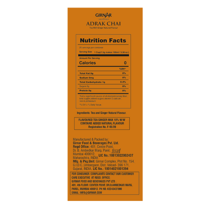 Girnar Black Tea Bags - Adrak