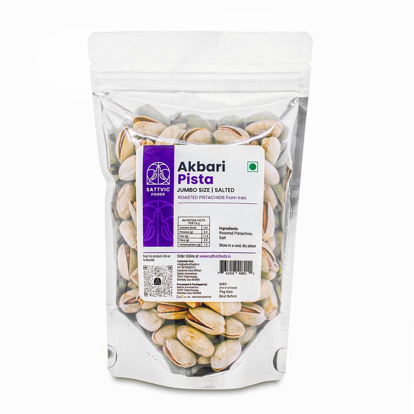 Akbari Pistas | Roasted and Salted | Jumbo size