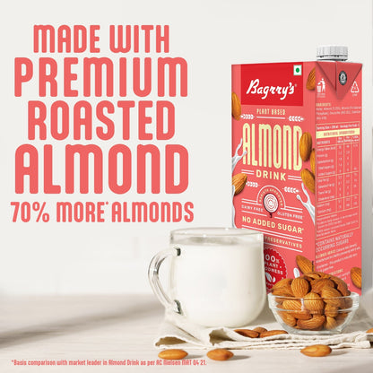 Bagrry's Plant Based Almond Drink - 1 Liter
